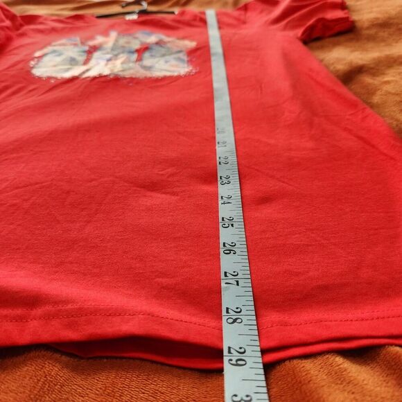A Summer Tee Independence Day Tshirt Size Large Red Color July 4th.  New - Picture 6 of 10